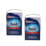 FINISH Sal para Lavavajillas 4 kg, Función Antical【Pack de 2 x 4kg】Más protección de la máquina lavavajillas