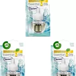 Air Wick Eléctrico - Recambio de Ambientador Automático Eléctrico, Esencia para Casa con Aroma a Nenuco, Negro, Fresca, 19 Mililitros (Paquete de 3)