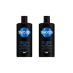 Syoss - Champú para pelo fino o sin volumen - Volumen - 2uds de 440Ml Hasta 48h de volumen sin apelmazar - Cabello como recién salido de la peluquería