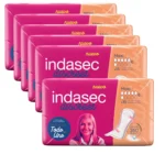 INDASEC Discreet – Compresas para Incontinencia Maxi | Pack 6 Bolsas x 15 Unidades