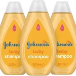 JOHNSON'S Baby Champú Original【Pack Ahorro 3 uds x 500ML】Champú infantil suave para los ojos