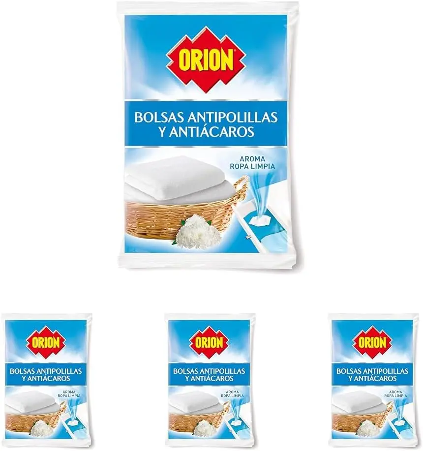 antipolillas y antiácaros aroma ropa limpia 7 ORION Antipolillas y Antiácaros aroma ropa limpia【Pack Ahorro 4 uds. x 20 bolsa】 - Imagen 1