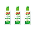 BLOOM Derm Loción Repelente de Mosquitos y Tigre con Aloe Vera – Protección 6h | Spray Pack de 3 x 100 ml
