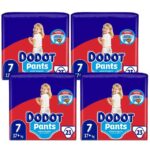 Dodot Bebé Pants Pañales, Talla 7, +17 kg, 92 Pañales, Pañal-Braguita con Ajuste 360° Anti-Fugas, Pack Mensual
