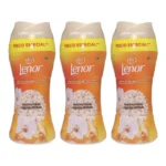 Lenor Pack de 3 Botes de Classics Orquídea Dorada Perlas de Perfume Potenciador de Fragancia para la Ropa Limpieza Tradicional Aromática y Profunda 195g (585g en total ) - El envase puede variar