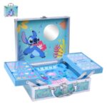 Maleta de Maquillaje Lilo & Stitch con Bandejas Desplegables - Set Completo de Belleza Facial, Capilar y de Uñas