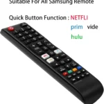 Mando a Distancia Universal para Todos los Modelos de televisores Samsung Compatible con Todos los Modelos de televisores Inteligentes Samsung LCD LED, HDTV 3D