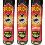 Orion - Aerosol Insecticida para Hormigas y Cucarachas, Elimina Insectos Rastreros en Segundos, Protección de 4 Meses, Efecto Instantáneo, Sin Olor, Perfume Ni Alérgenos, Spray - Pack 3 x 400 ml