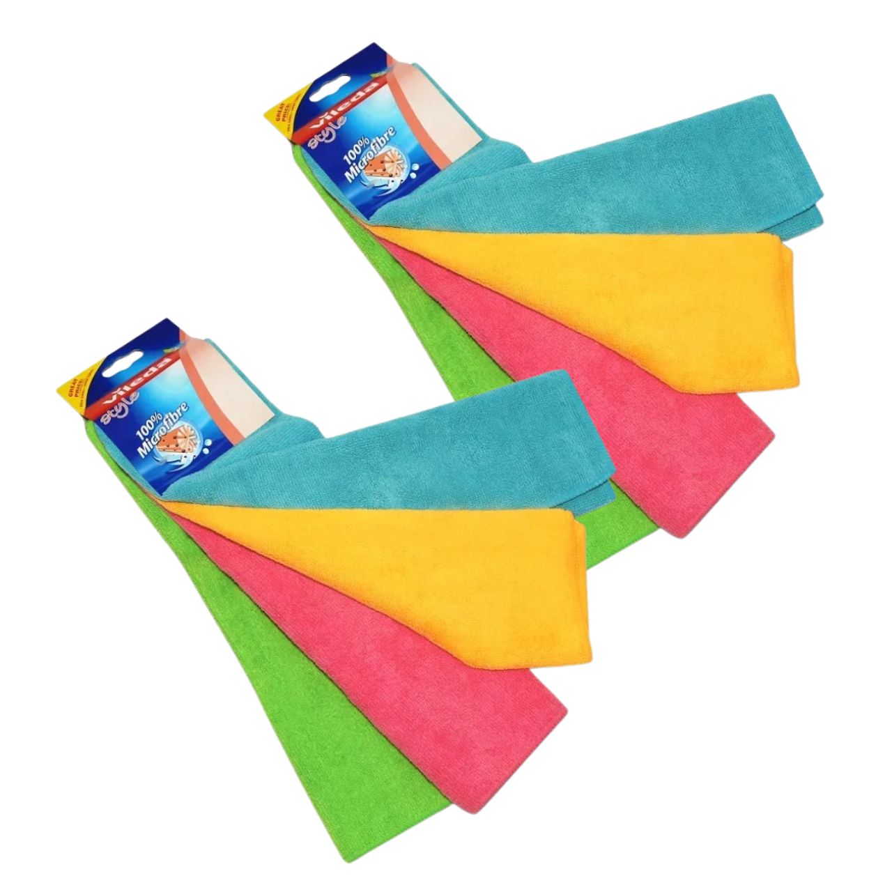 Vileda bayeta microfibra 3+1. Colores XL Vileda bayeta microfibra 3+1. Colores XL - Pack Ahorro 2 x 4 bayetas - Imagen 1