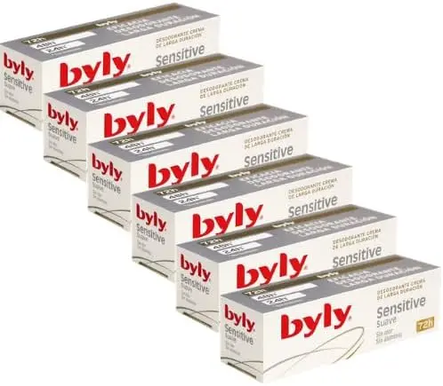 41xgLpN0U+L._AC_ Byly Sensitive Desodorante Crema 25ml Pack 6 | Larga Duración 72h | Sin Alcohol - Imagen 1